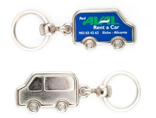 Llaveros para concesionarios de coches o empresas de alquiler de coches